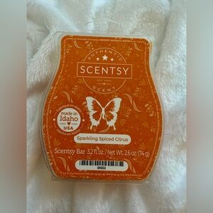 Scentsy Sparkling Spiced Citrus, wax bar melts, partial bar